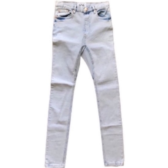 ❌SOLD❌- ONE TEASPOON Runaways Ultra Light Wash Skinny Leg Jeans - Size 24. - Picture 8 of 14